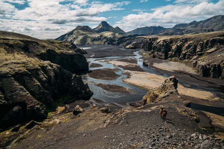 Skaelingar features a peculiar volcanic landscape that is one of the most beautiful in Iceland.