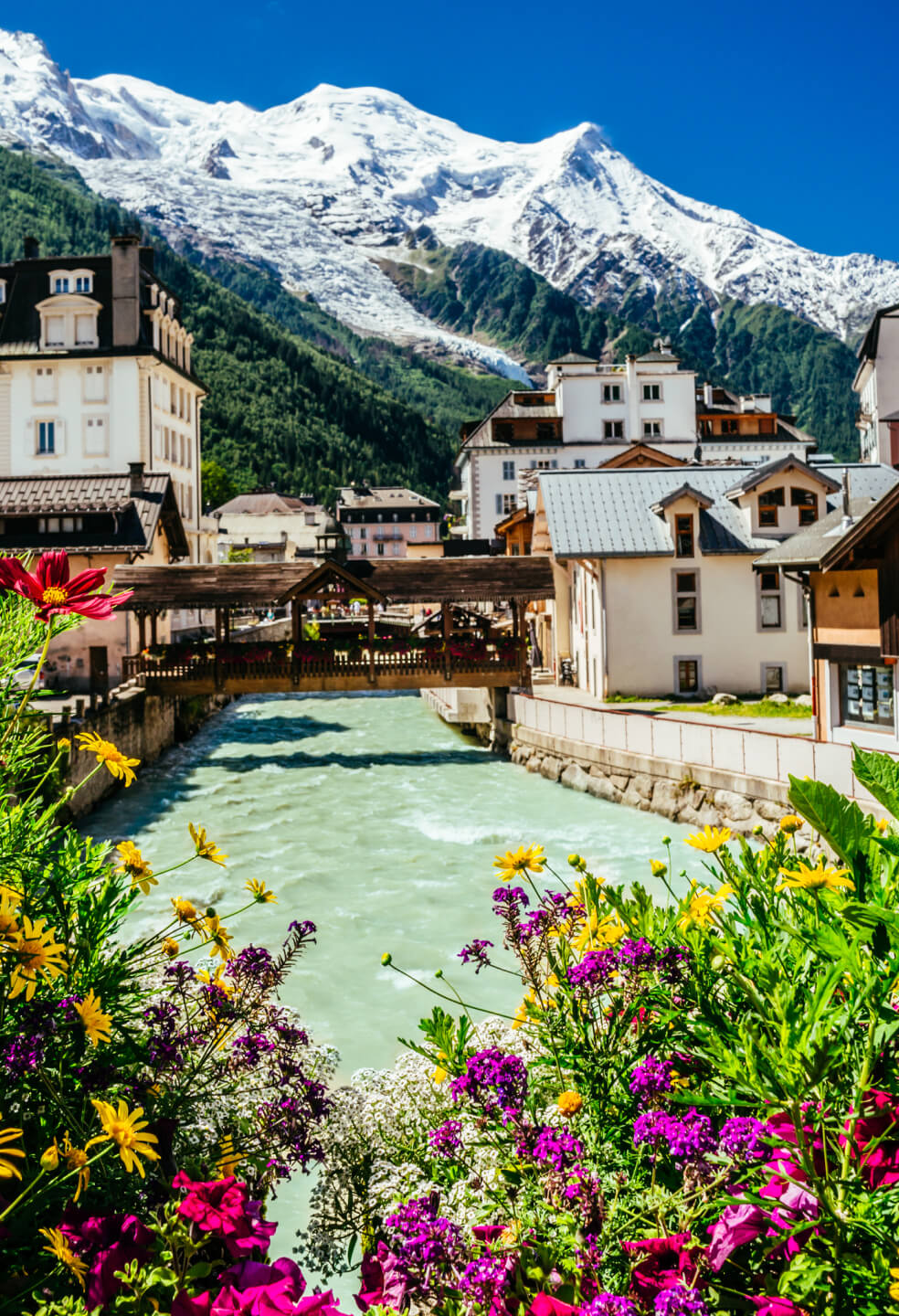 Chamonix has amazing scenery perfect for a company retreat.