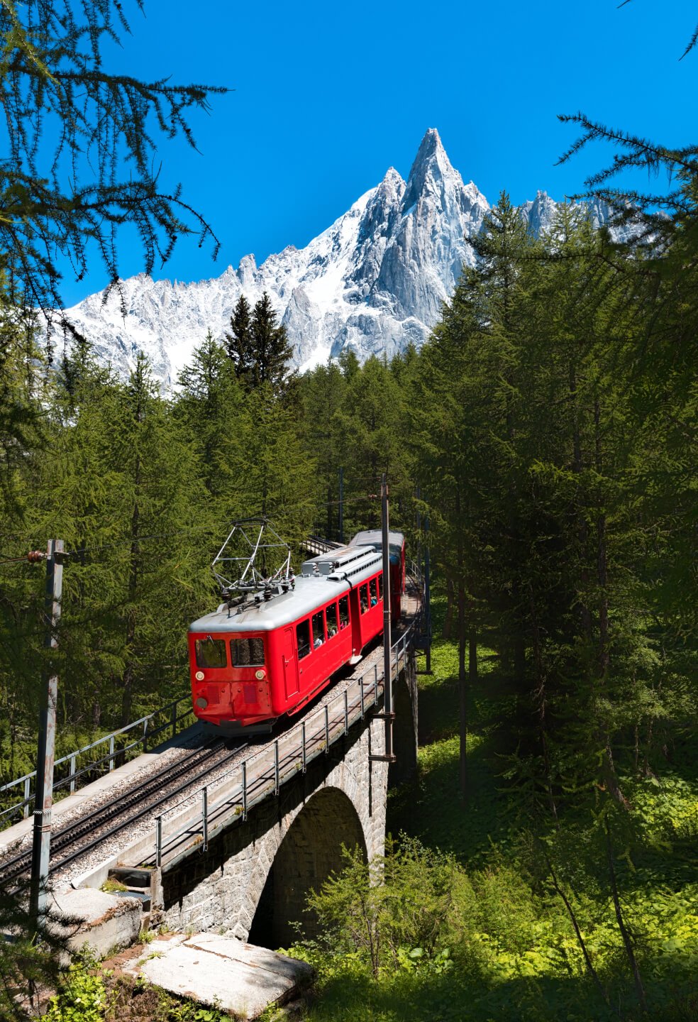 Hike or take a train to the iconic Montenvers station, high above 1,900 m and admire the scenery.