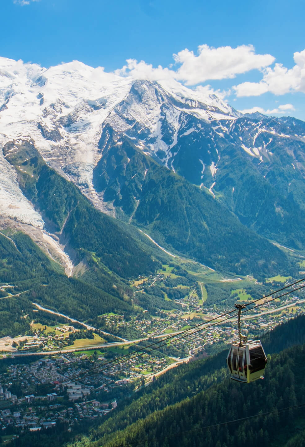 Tramway du Mont Blanc will take you along the breathtaking mountain.