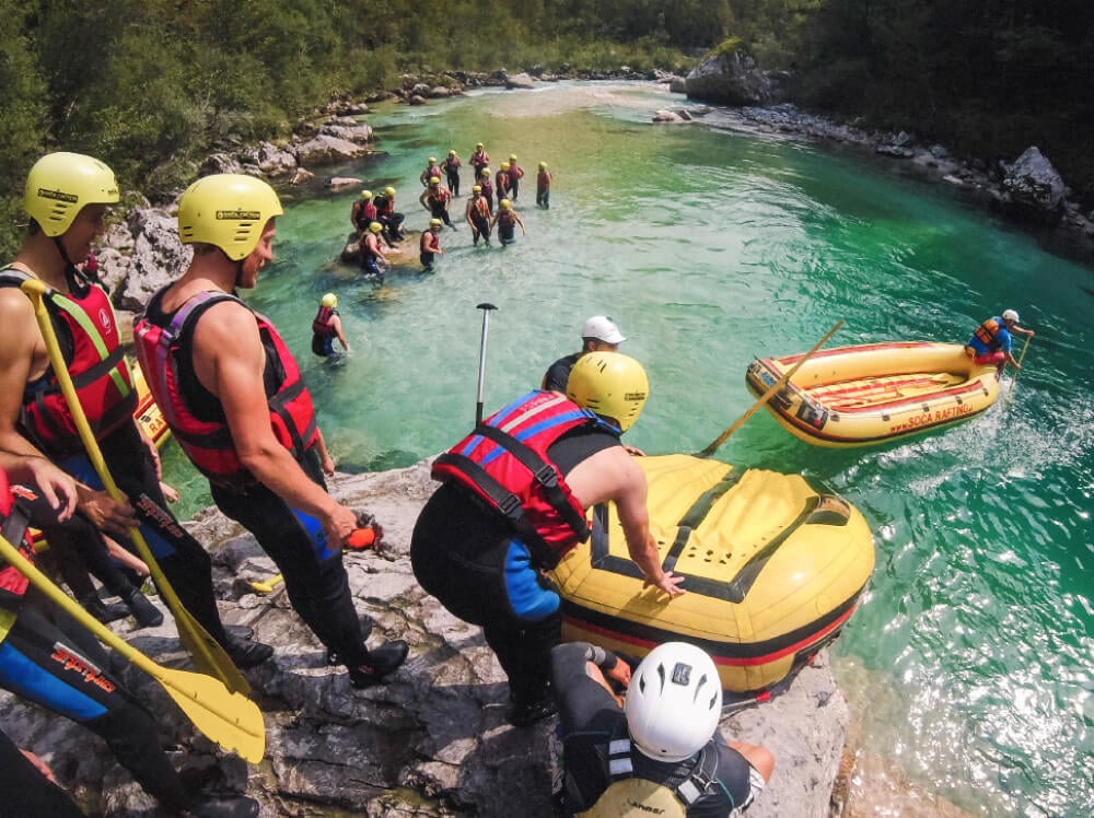 Rafting is an amazing way for a company retreat – bringing your teammates together.