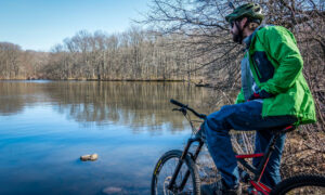 Mountain biking in Wolfe’s Pond Park