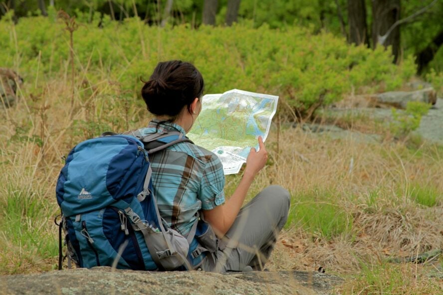 Proper hiking preparation includes maps. Photo by Sakeeb Sabakka.