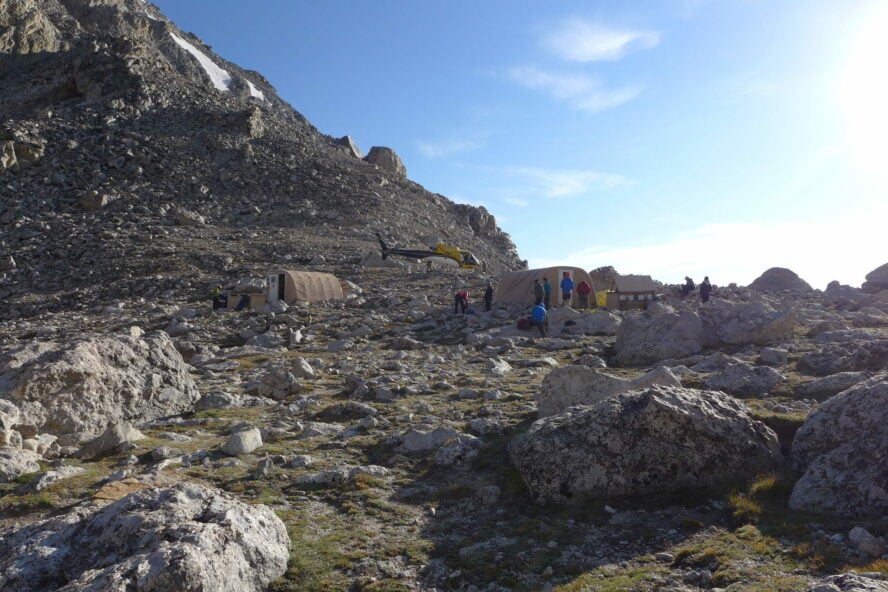 The sight of tents on the Lower Saddle meant rest, which I needed badly.