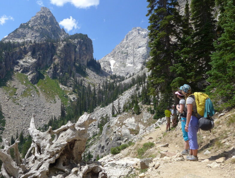 A beautiful view of the monstrous mountain: Grand Teton