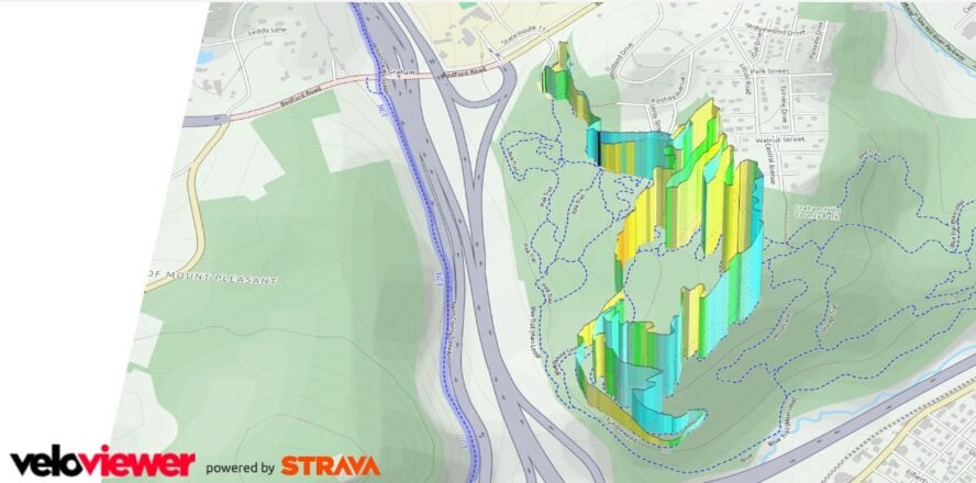 Graham hills mountain biking trail 3D Profile