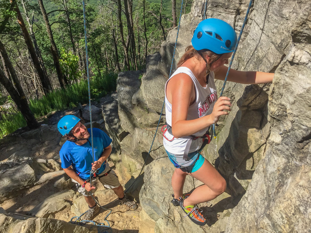 pilot mountain rock climbing