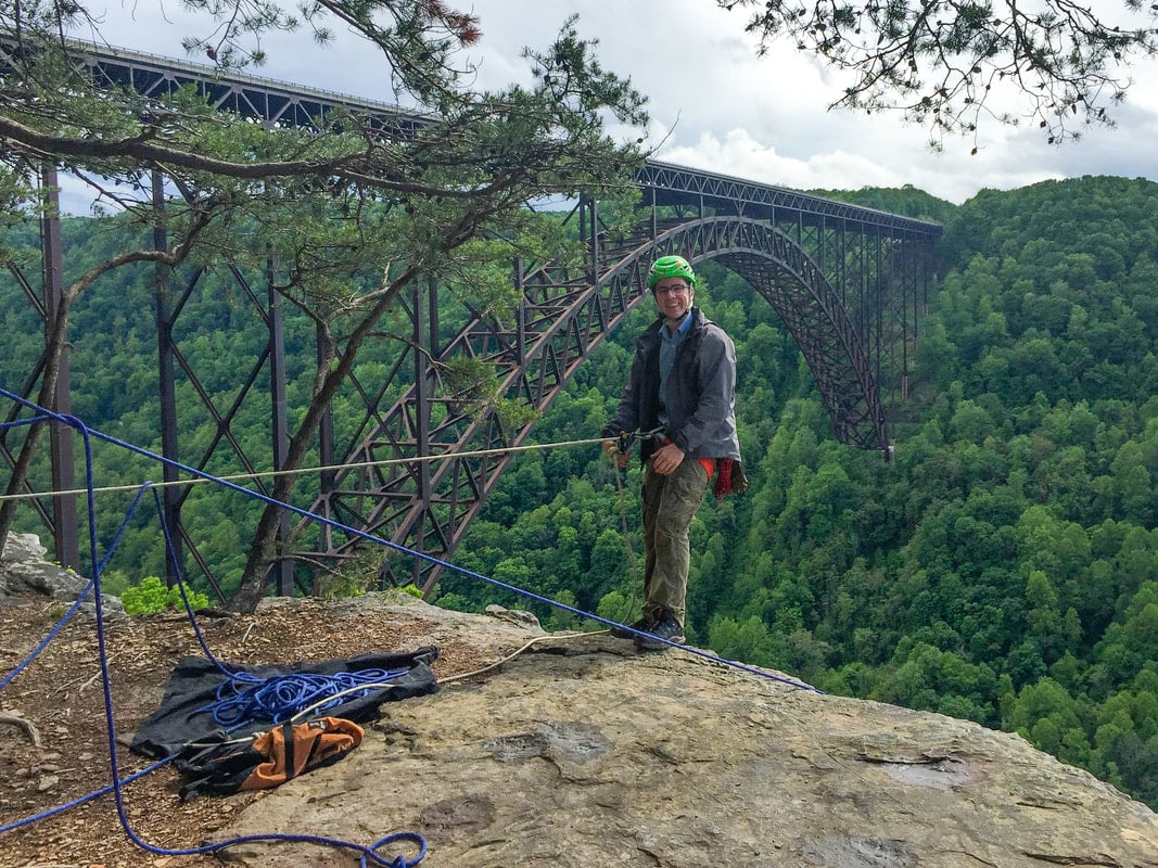 climbing at new river gorge