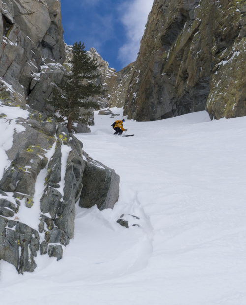 backcountry skiing at june mountain