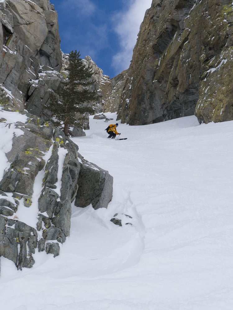 backcountry skiing at june mountain