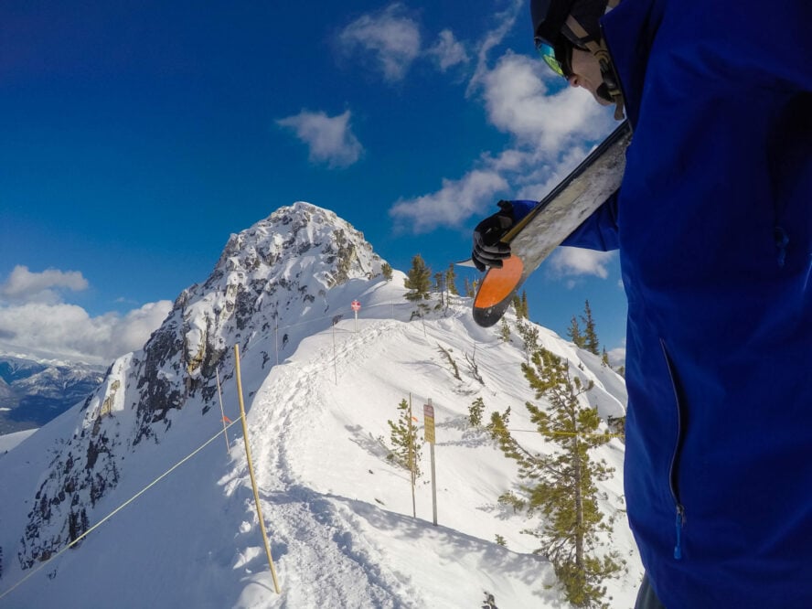 Getting ready to shred some backcountry powder