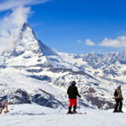 Skiing near Matterhorn