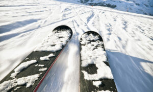 Tracked out skiing at Zermatt