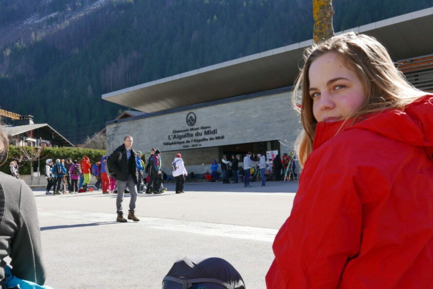 At the cable car station