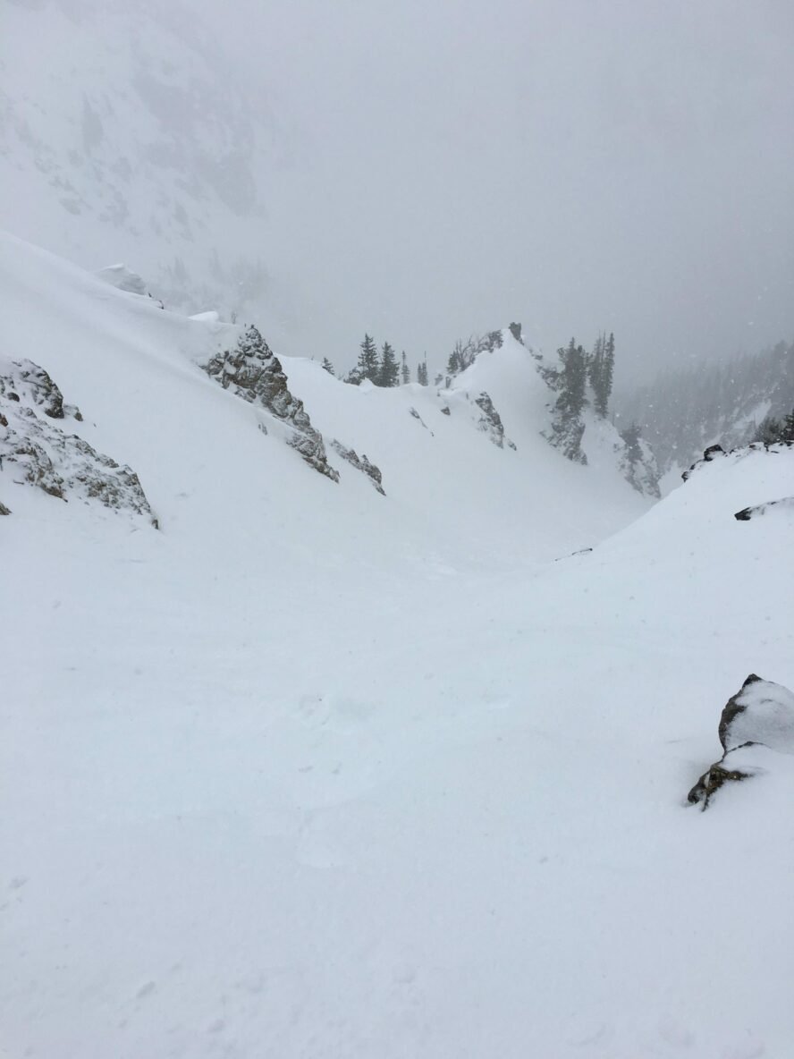 Heavy snow on Grand Teton