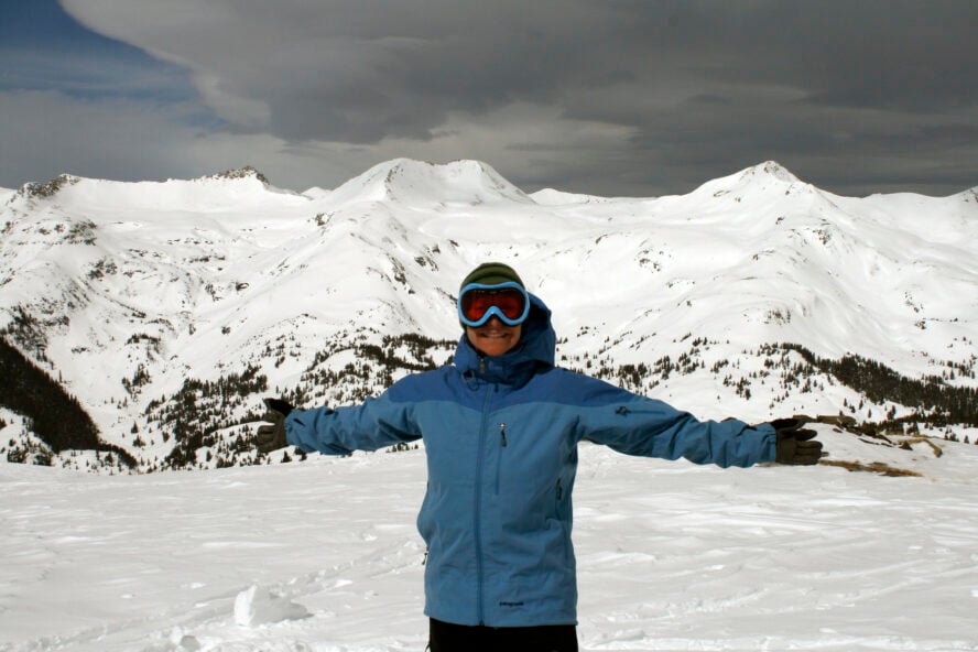 Backcountry skiing in Red Mountain Pass guarantees awe-inspiring untracked terrain.