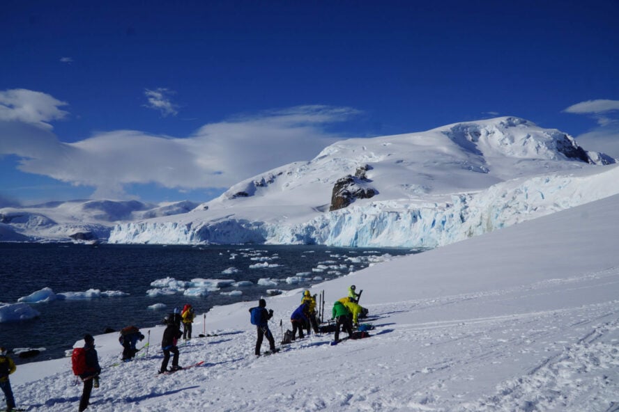 Skiing Antarctica