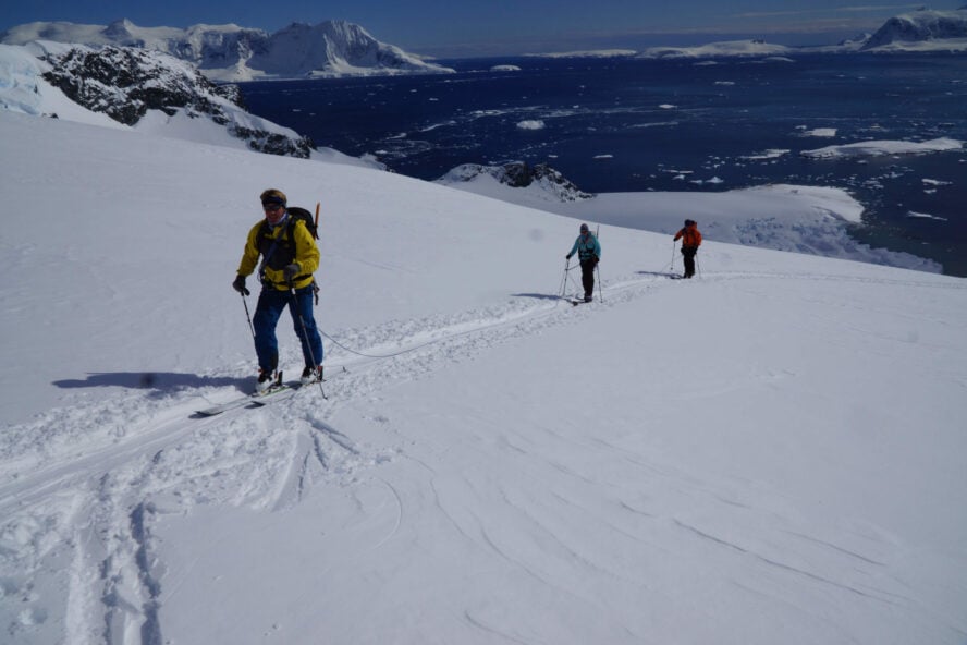 Skinning up in Antarctica