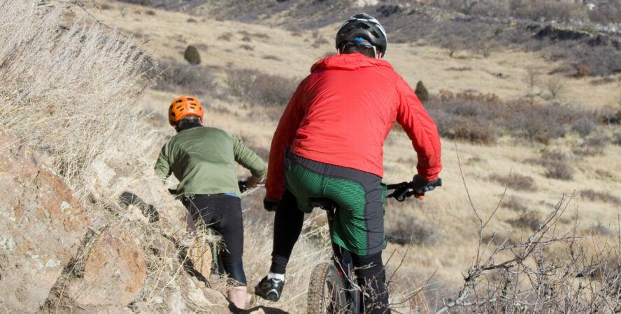 Downhill mountain biking in Colorado Springs.