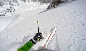 Downing a slope in Crested Butte’s fantastic backcountry terrain.