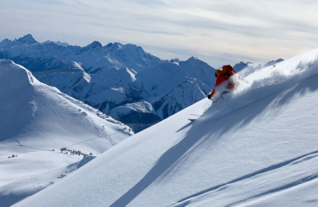 Backcountry powder skiing