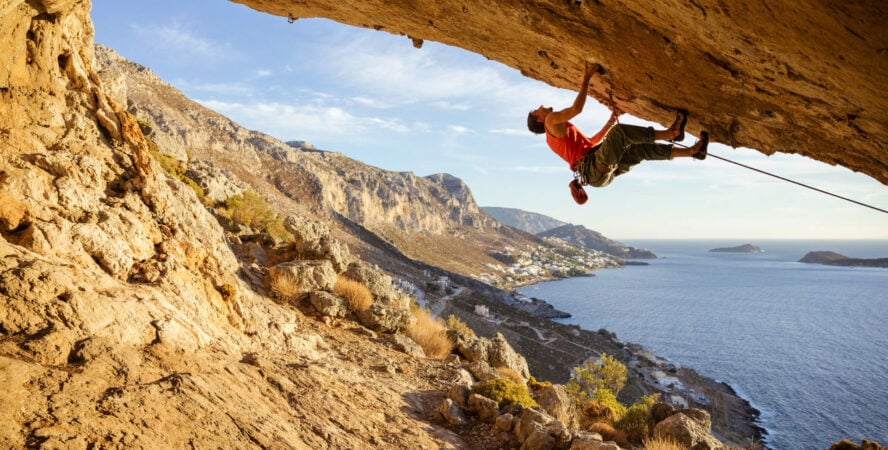 Kalymnos rock climbing