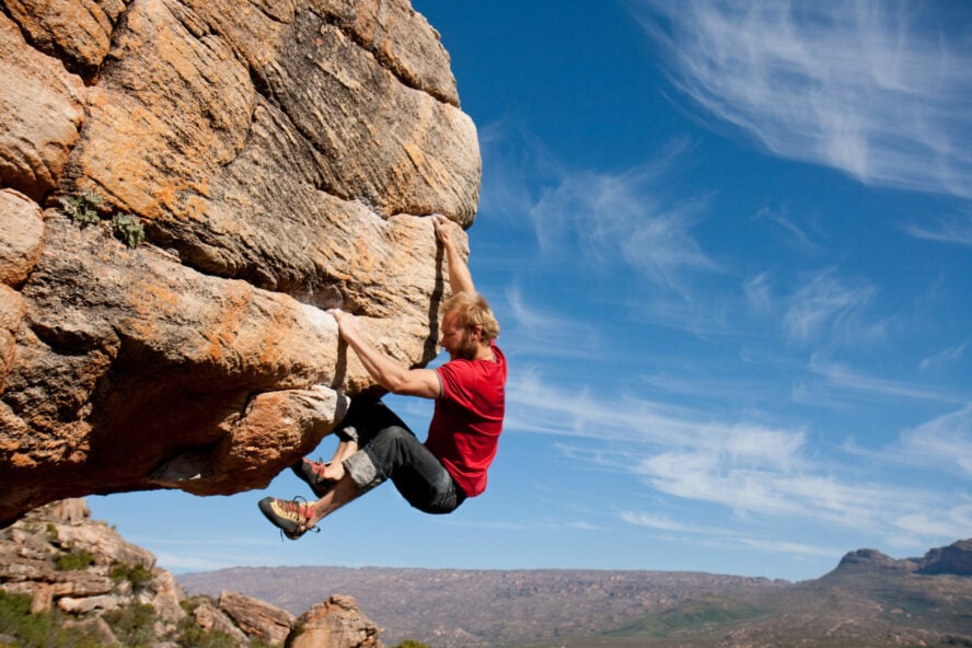 Rock climbing in South Africa at Rocklands