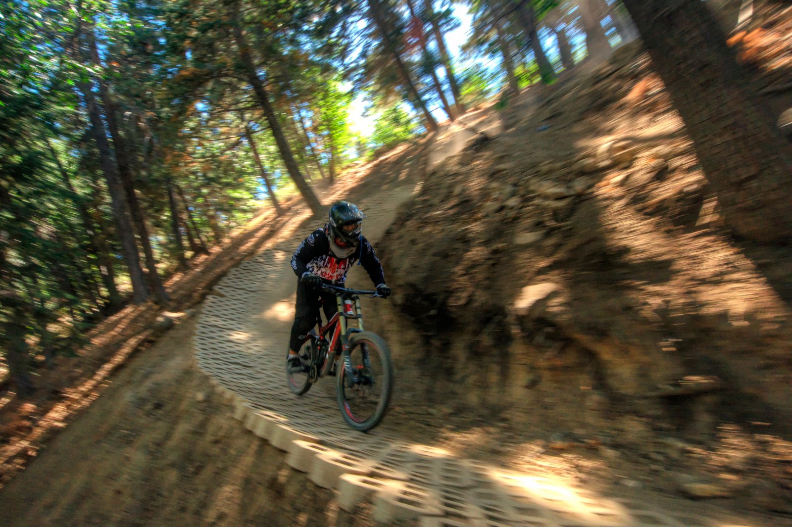 Mountain biking snow summit bike park