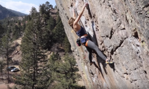 Climbing at eldo