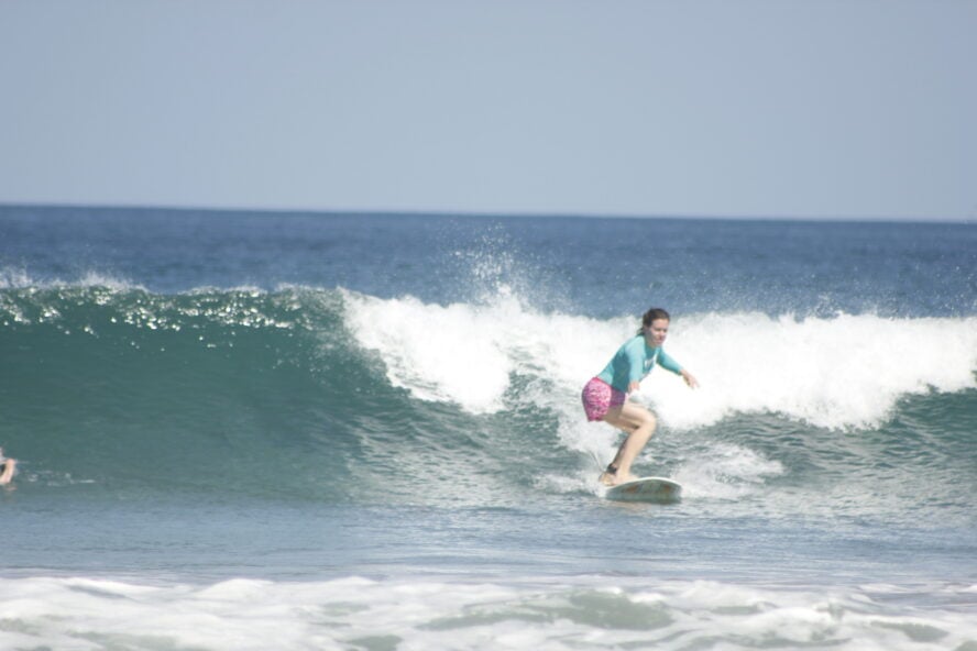 Surfing at Witch's Rock