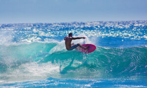 Kauai surfing