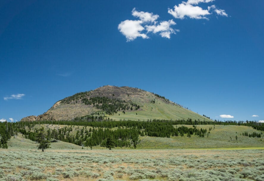 Bunsen Peak in Yellowstone National Park.