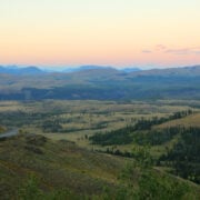 The valley view from the Dunraven Pass.