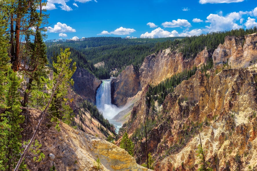 Hiking in yellowstone store national park