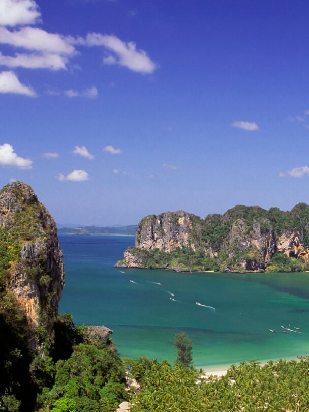Rock climbing in Railay, Thailand