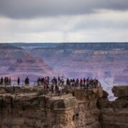 Trail of Time attracts many hikers that want to observe the sunset.