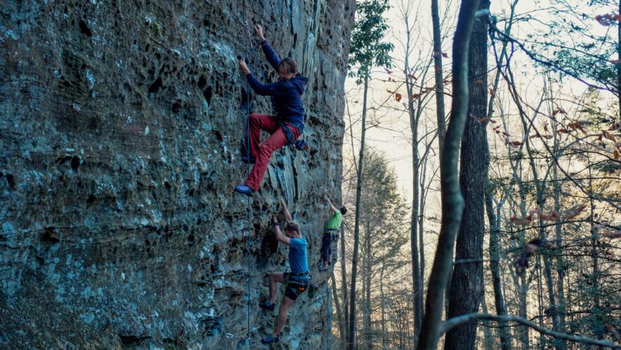 climbing at red river gorge