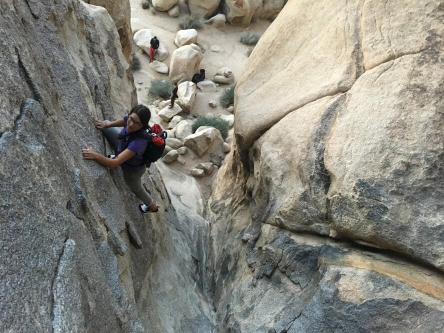 rock climbing in joshua tree