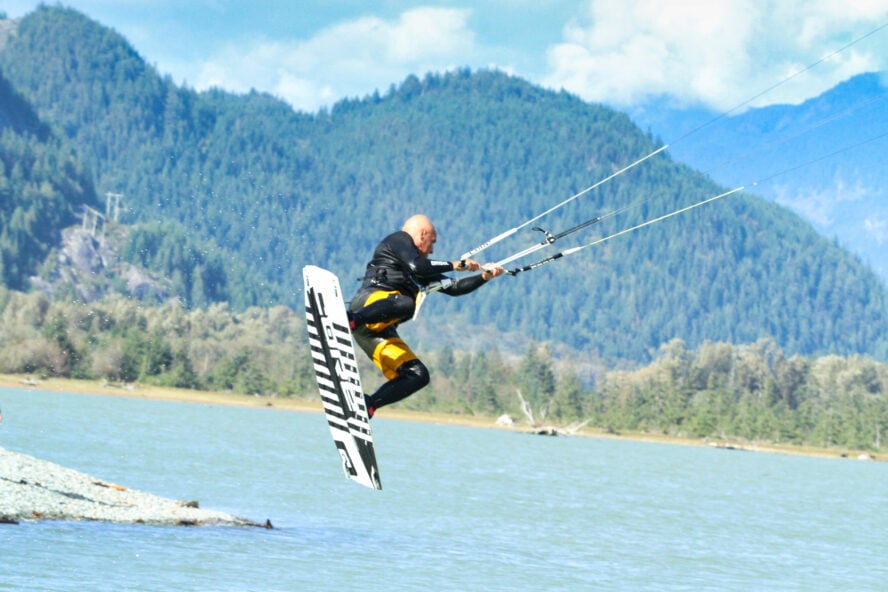 Kiteboarding in Squamish