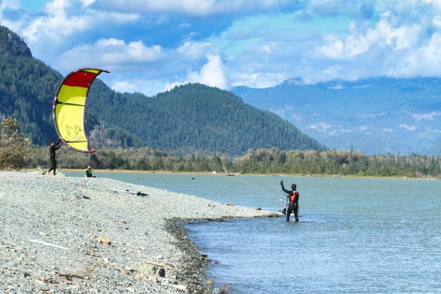 Squamish BC kiteboarding