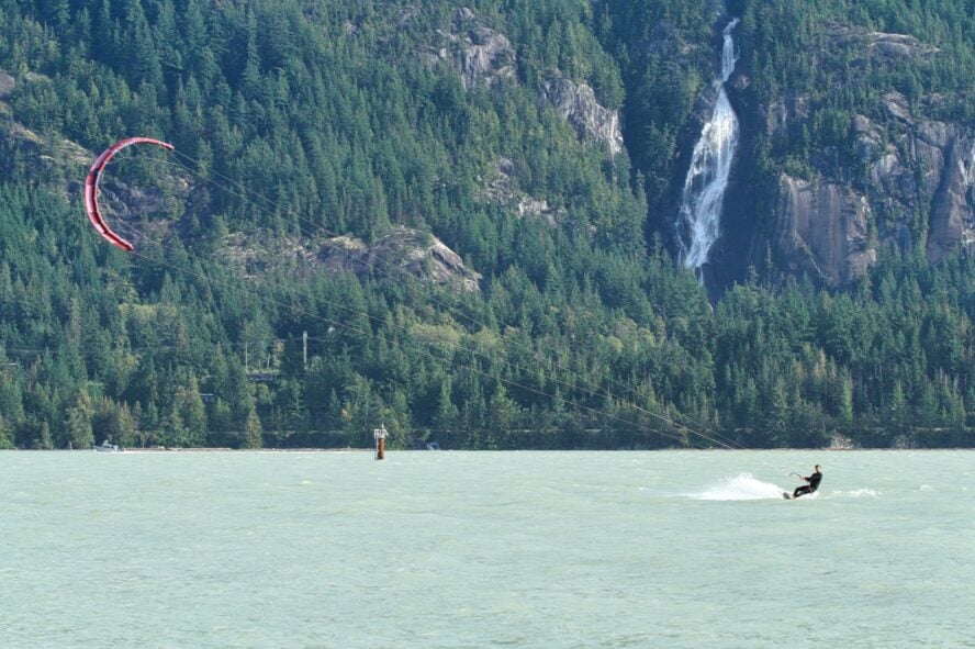 kiteboarding in Squamish, BC