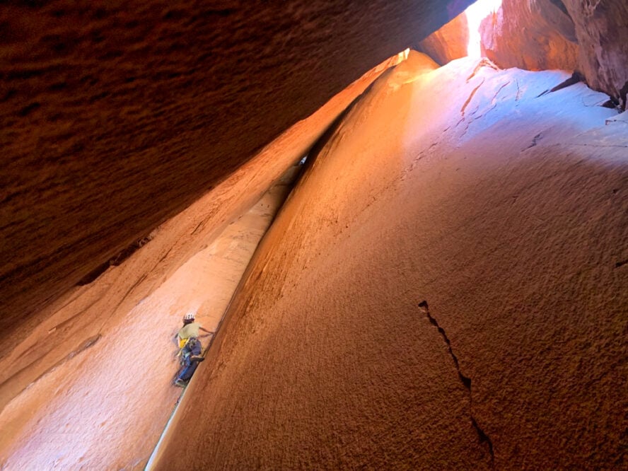 Cave Route Rock Climbing