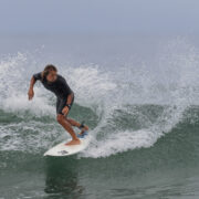 Surfing the world-renowned Trestles wave.