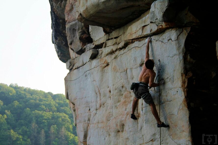 New River Gorge climbing