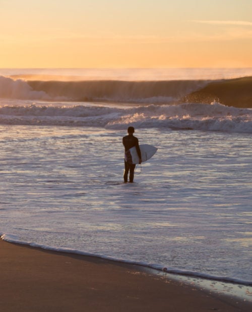 Surfing in Long Beach, NY