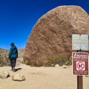 A huge rock on the Split Rock Trail.