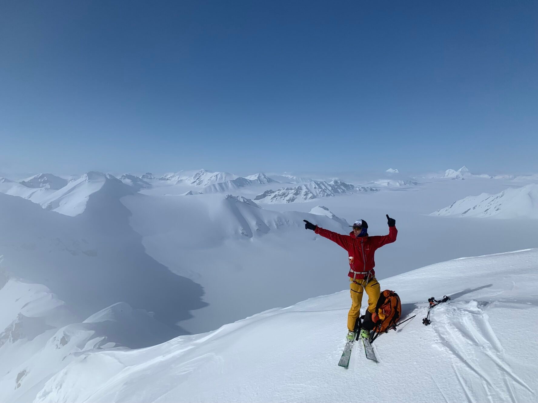 Svalbard backcountry skiing