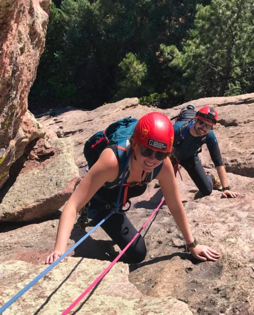 Rock Climbing in The Flatirons