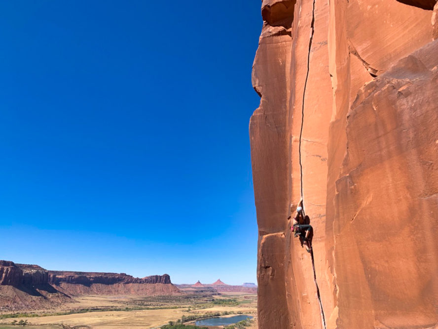 Rock Climbing in White Rocks, West Desert