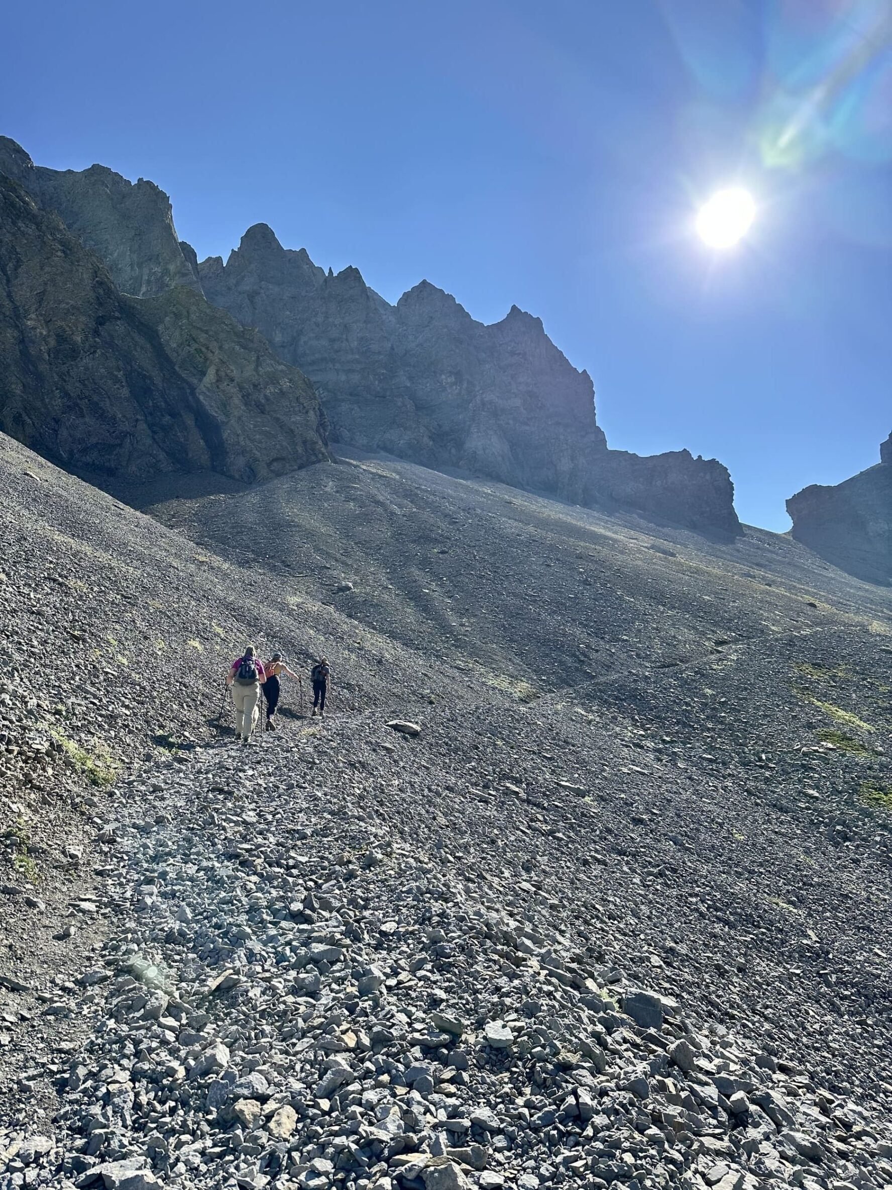 Roxky terrain in the Swiss Alps